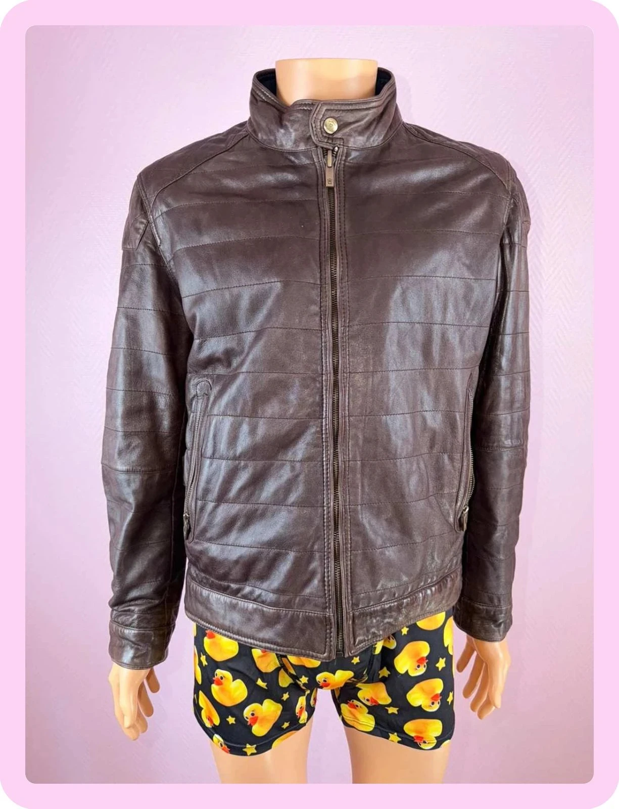 Abrigo Chaqueta de cuero hombre Massimo dutti talla l impecable – photo 2